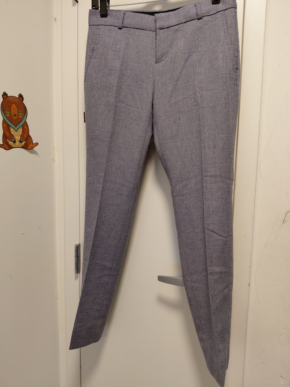 Banana Republic Women's Light Blue Slim Dress Trousers